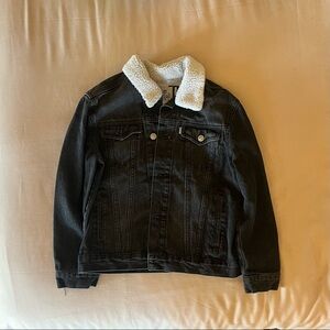 Levi’s Silver Tab Black Sherpa Collared Jacket
